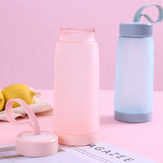 Portable Translucent Frosted Texture Carry-on Cup