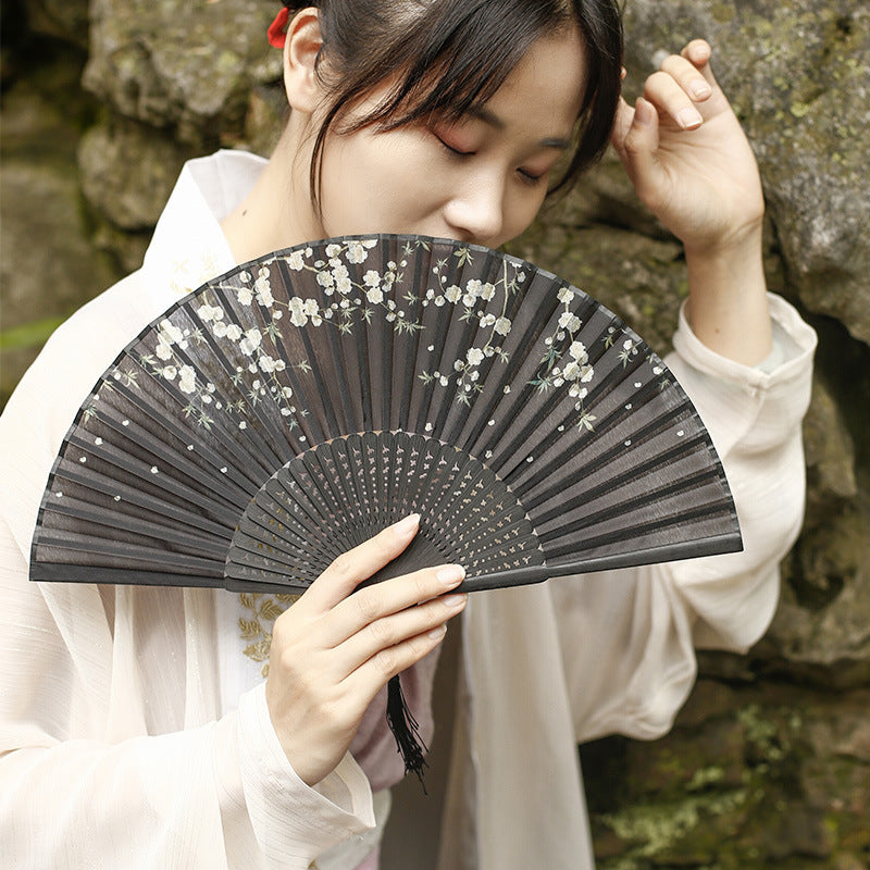 Women's Fashion Casual Carry-on Portable Folding Fan