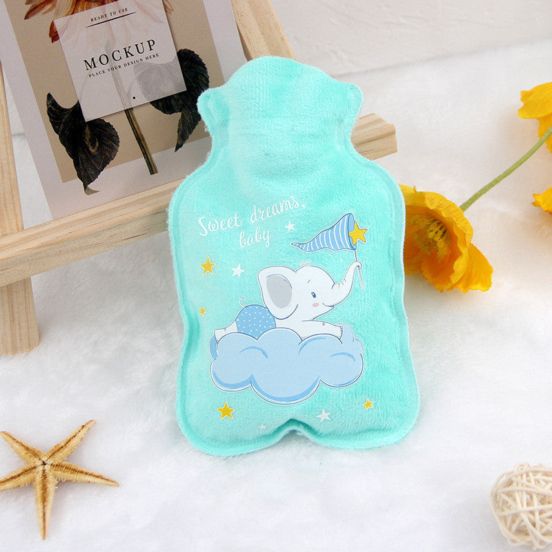 Plush Cartoon Explosion-proof High-density PVC Carry-on Injection Hot Water Bottle