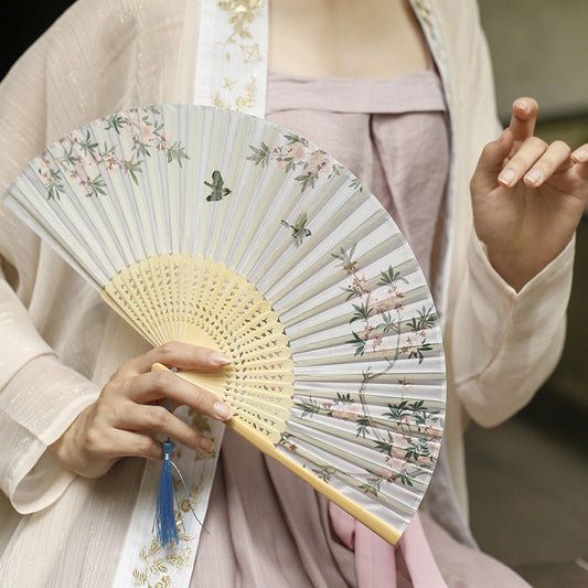 Women's Fashion Casual Carry-on Portable Folding Fan