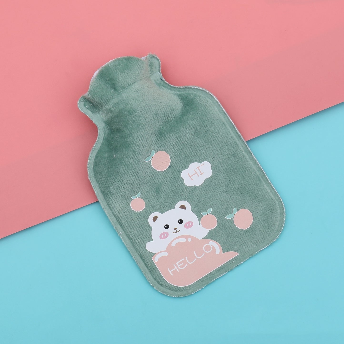 Plush Cartoon Explosion-proof High-density PVC Carry-on Injection Hot Water Bottle
