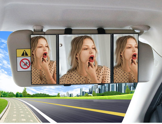 Portable Carry-on Small Car Visor Grooming Mirror