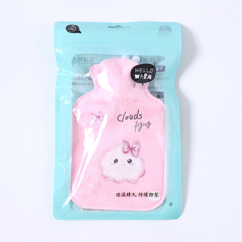 Plush Cartoon Explosion-proof High-density PVC Carry-on Injection Hot Water Bottle