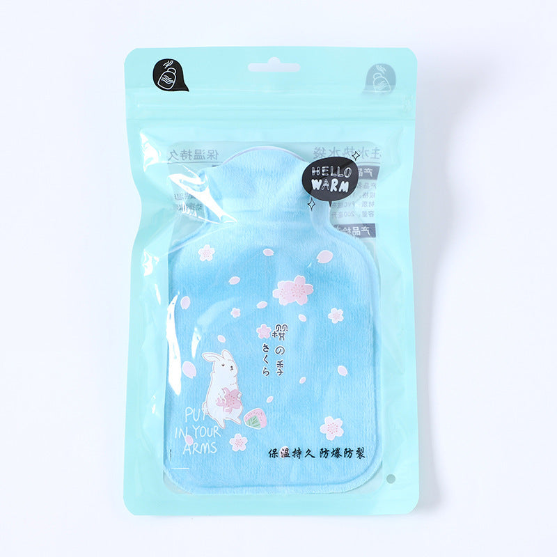 Plush Cartoon Explosion-proof High-density PVC Carry-on Injection Hot Water Bottle