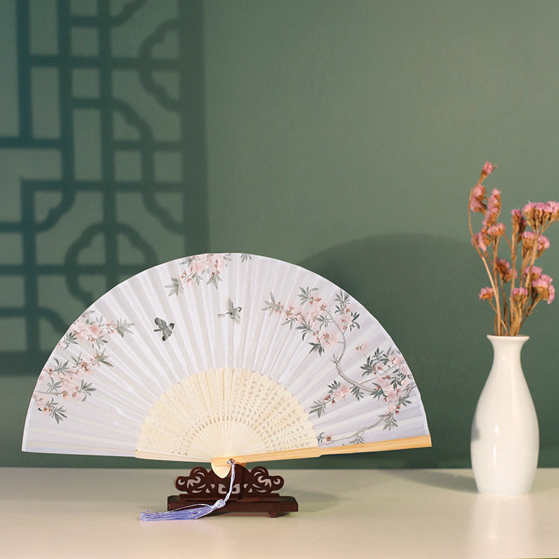 Women's Fashion Casual Carry-on Portable Folding Fan