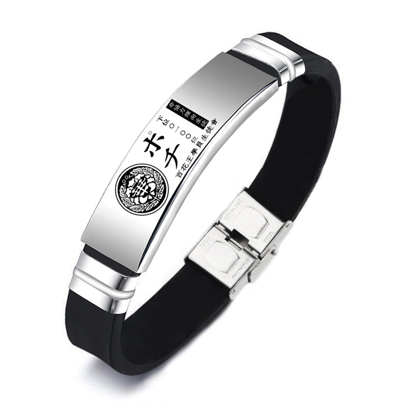 Classic Jabami Yumeko Suzui Ryouta Mary Saotome Stainless Steel Bangle Anime Kakegurui ID Card Silicone Bracelets For Women Men